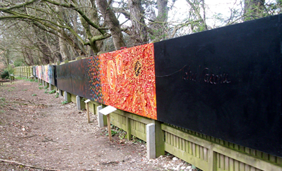 View of the mural from the beginning of the Cosmic Walk  © Megan Clay 2008